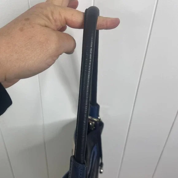 BRIGHTON BAG “Uptown” Fashionista NYC appliqué Leather Bag/Tote - Picture 8 of 13